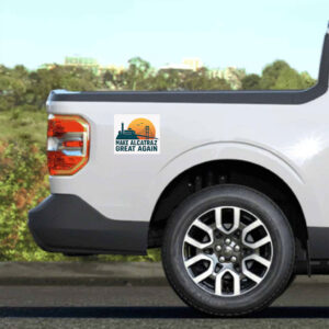 Sunset Golden Gate Bridge, Make Alcatraz Great Again Sticker