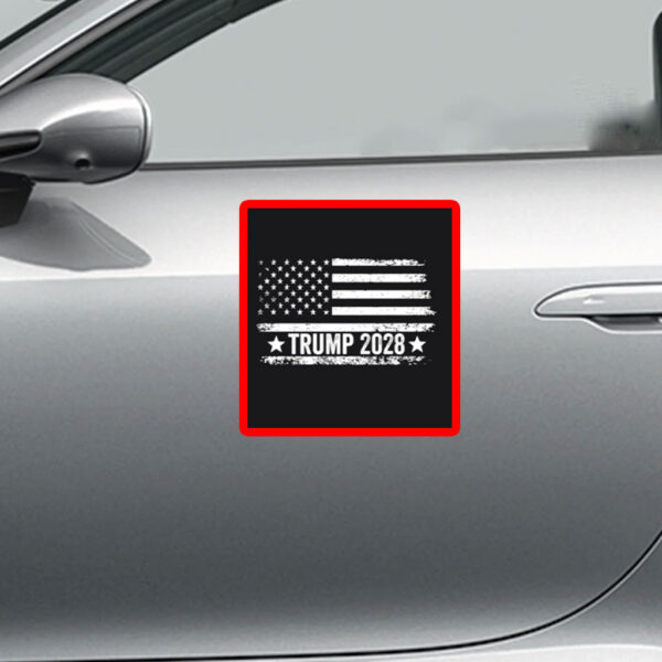 Trump 2028 Distressed Retro Campaign Style Political Sticker