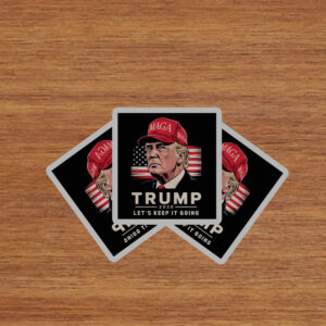Trump 2028 Let's Keep It Going Bold Patriotic Sticker