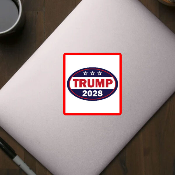 Trump 2028 Patriotic MAGA Conservative Supporter Sticker