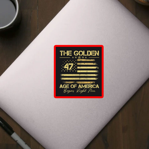 Trump 2028 President Trump The Golden Age of America Sticker