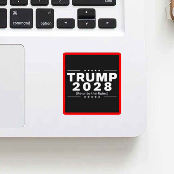 Trump 2028 Rewrite The Rules, Trump Sticker