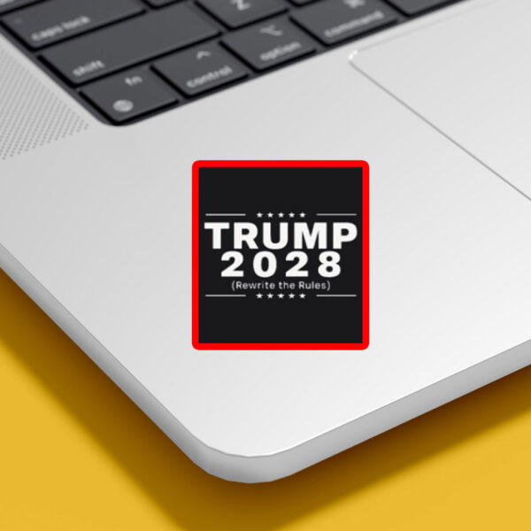 Trump 2028 Rewrite The Rules, Trump Sticker