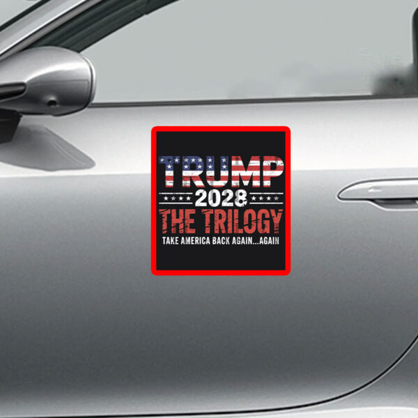 Trump 2028 The Trilogy Take America Back Again Again Sticker