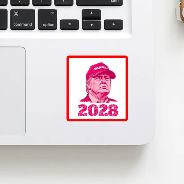 Trump 2028 pink Sticker
