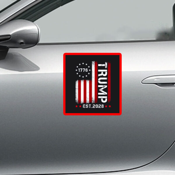 USA Trump Supporter, Vertical USA Flag Sticker