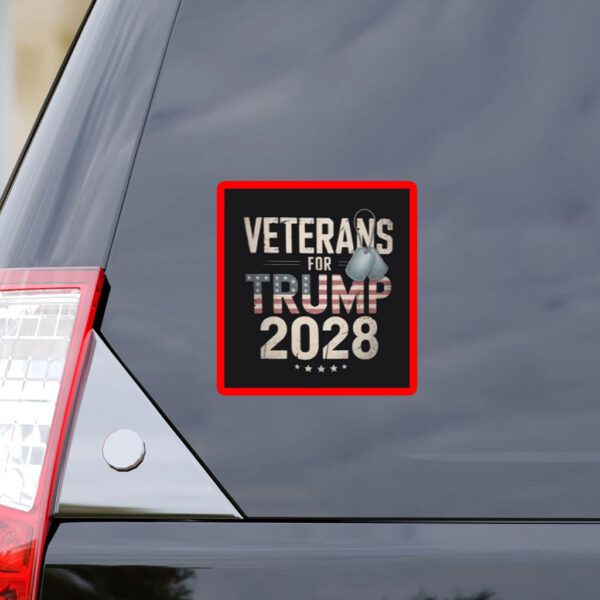 Veterans for Trump 2028 Sticker