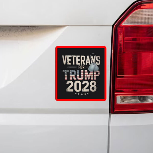 Veterans for Trump 2028 Sticker