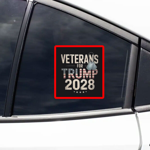 Veterans for Trump 2028 Sticker