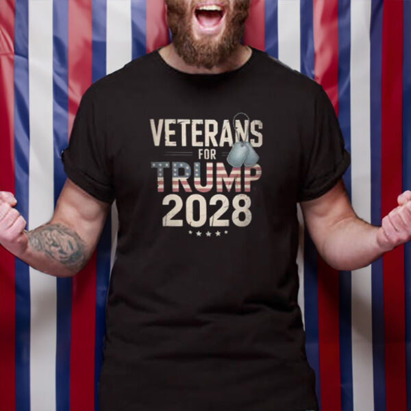 Veterans for Trump 2028 t-shirt