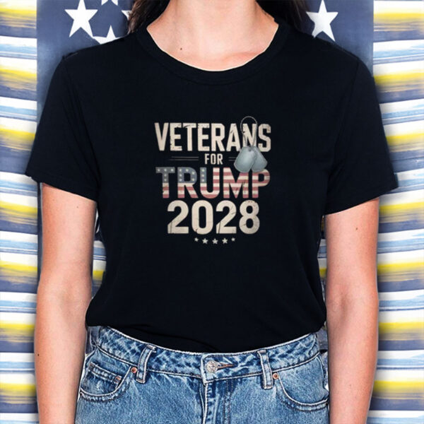 Veterans for Trump 2028 t-shirt