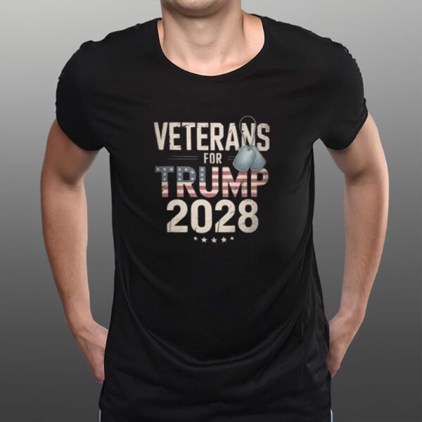 Veterans for Trump 2028 t-shirt