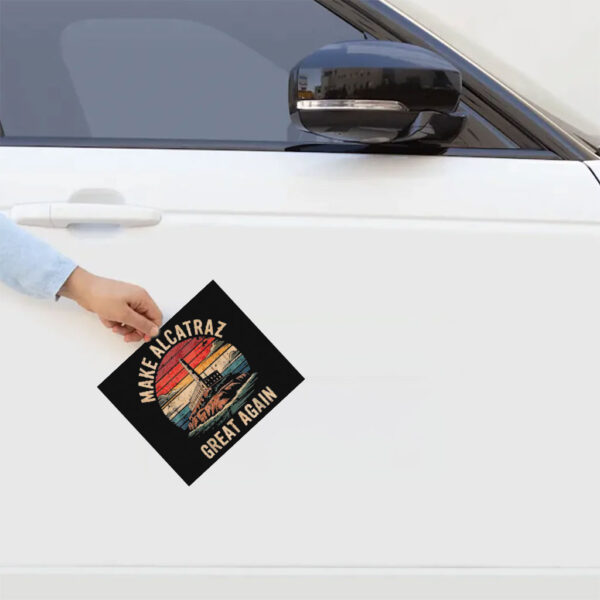 Vintage Lockup Lover, Make Alcatraz Great Again Sticker