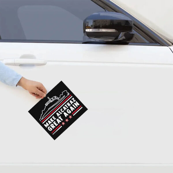Vintage Retro MAGA, Make Alcatraz Great Again Sticker